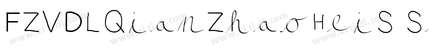 FZVDLQianZhaoHeiS Se字体转换